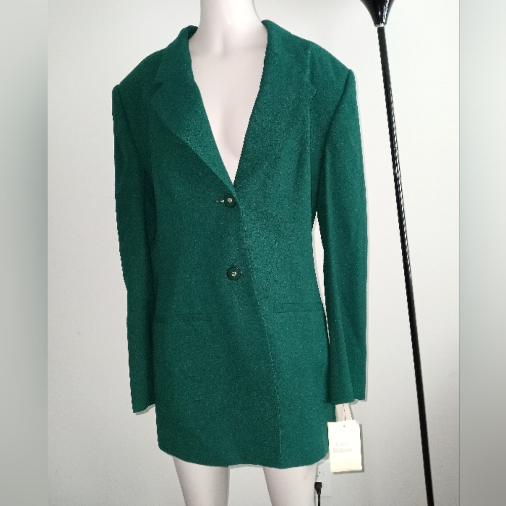 Evan Picone green wool coat size 10 vintage coat new with tags